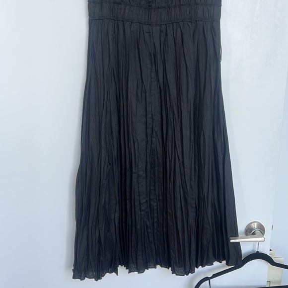 Massimo Dutti Pleated Linen Midi Dress - Picture 4 of 15